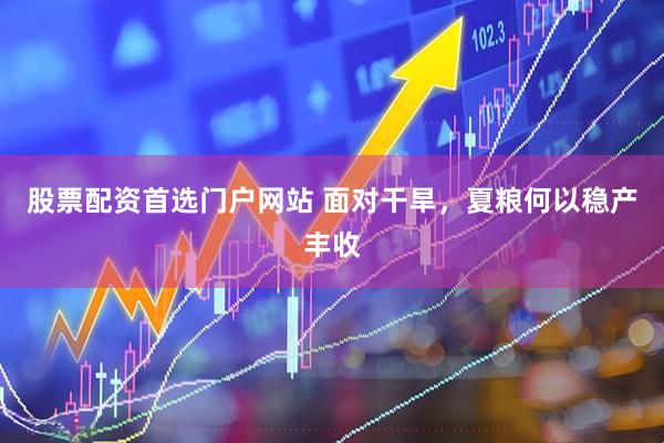 股票配资首选门户网站 面对干旱，夏粮何以稳产丰收